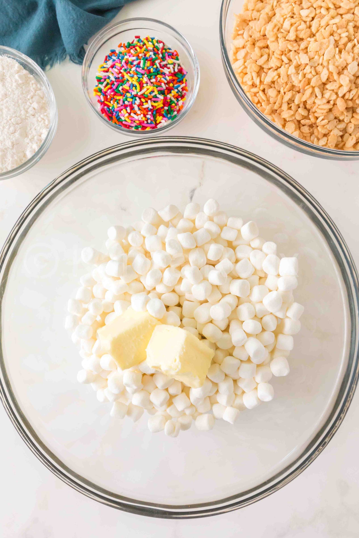 Cake Batter Rice Krispie Treats