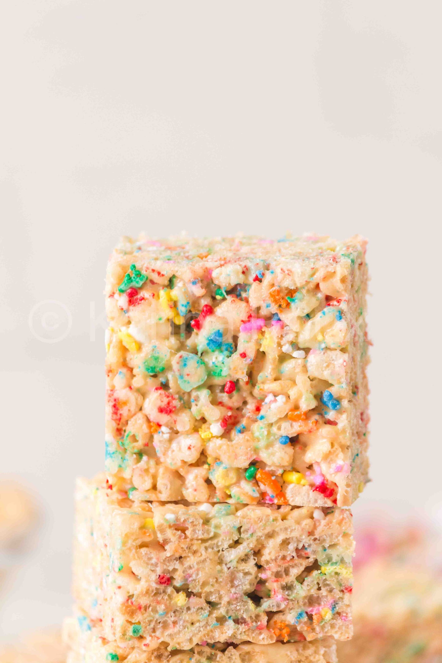 Cake Batter Rice Krispie Treats