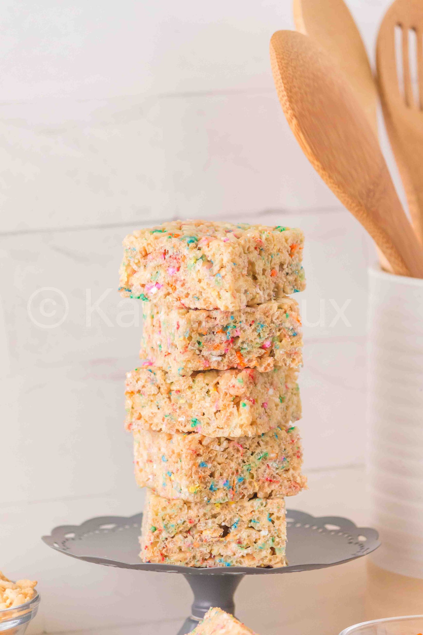 Cake Batter Rice Krispie Treats