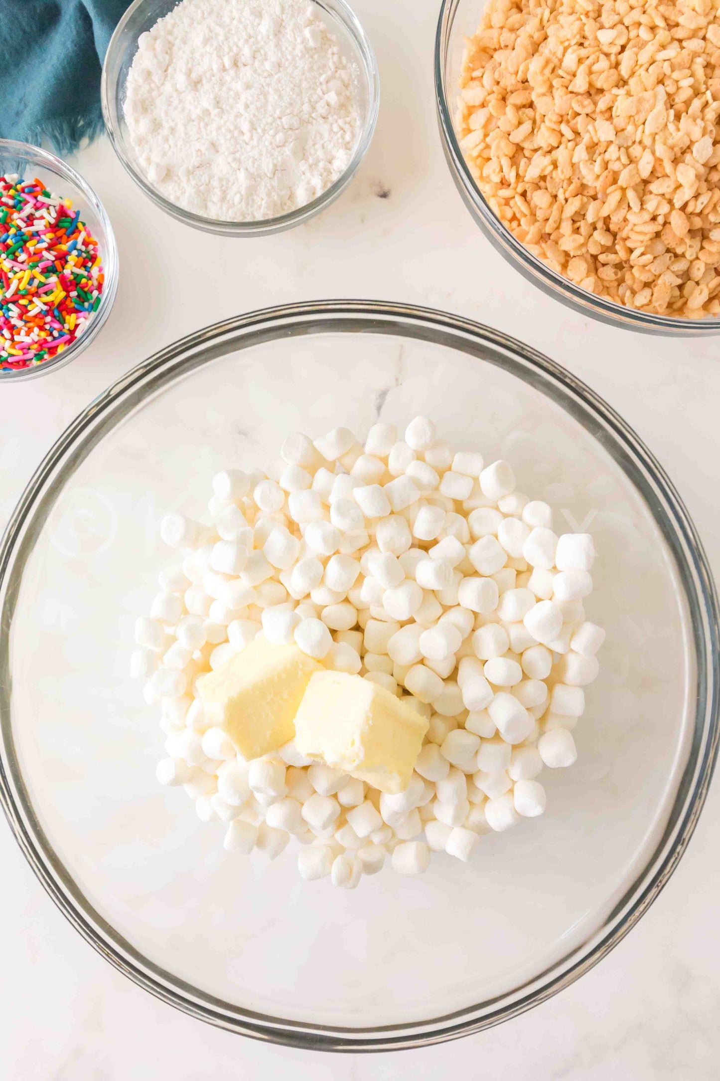 Cake Batter Rice Krispie Treats