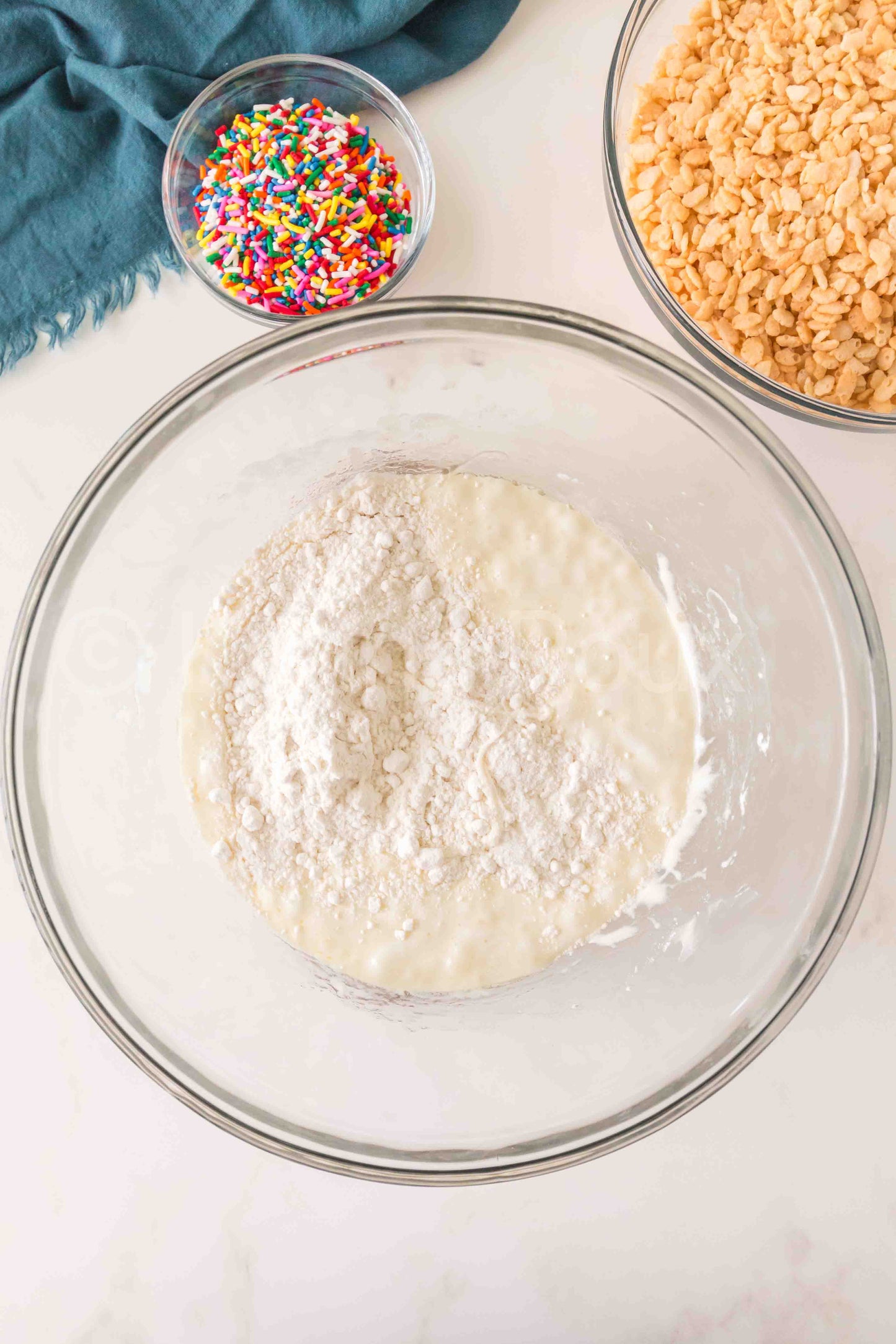 Cake Batter Rice Krispie Treats