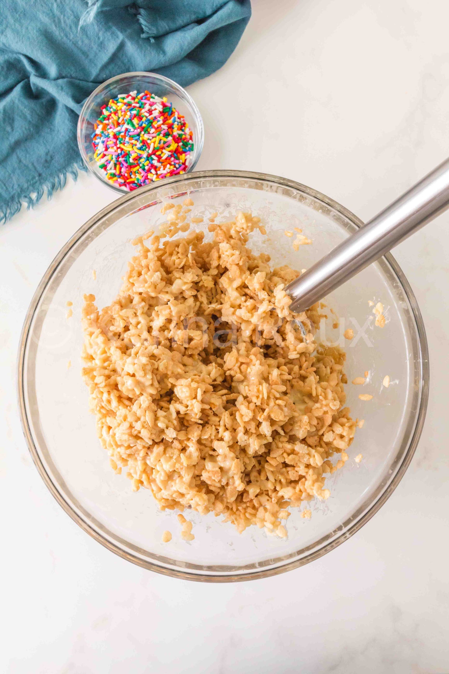 Cake Batter Rice Krispie Treats