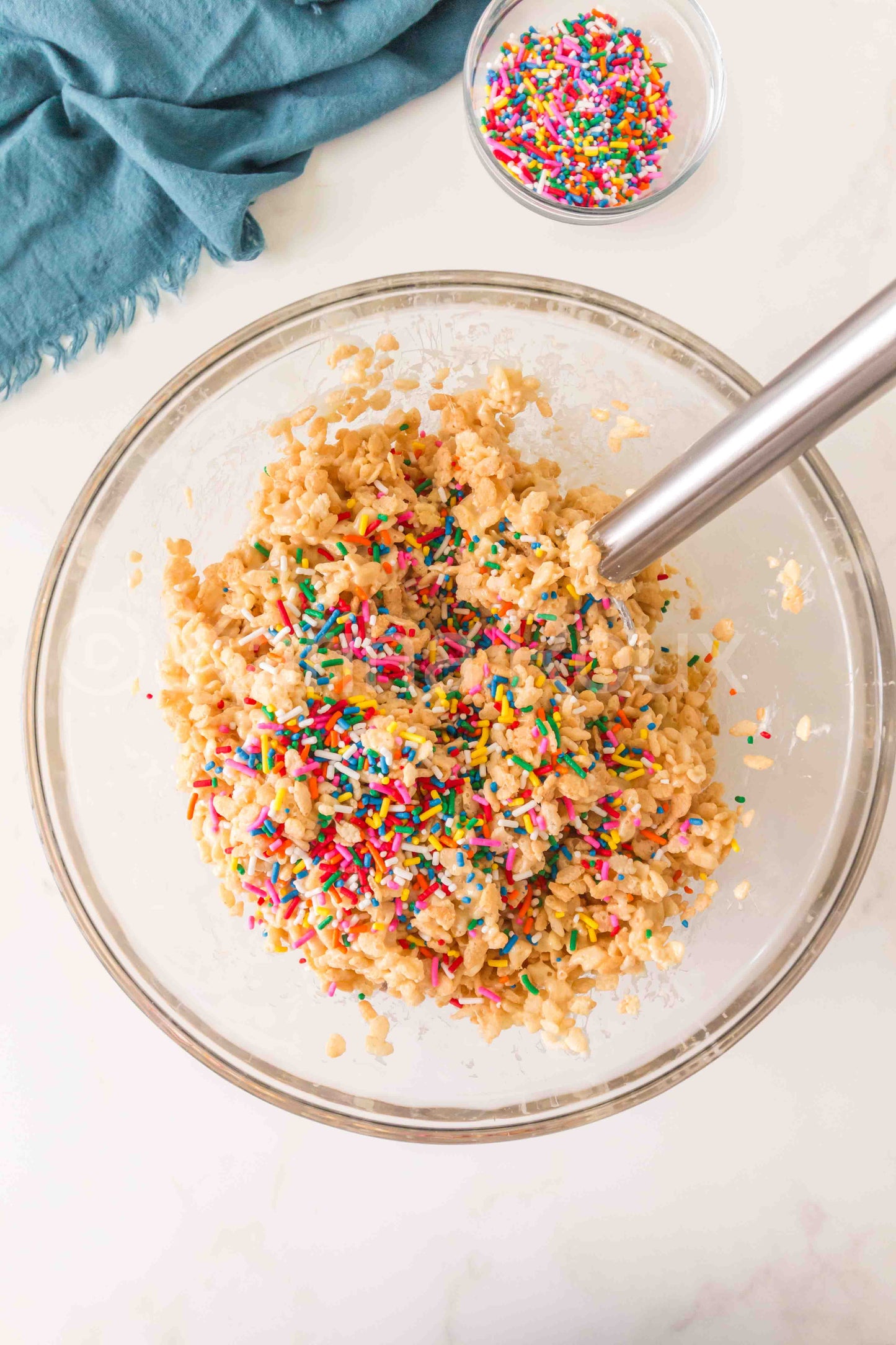 Cake Batter Rice Krispie Treats