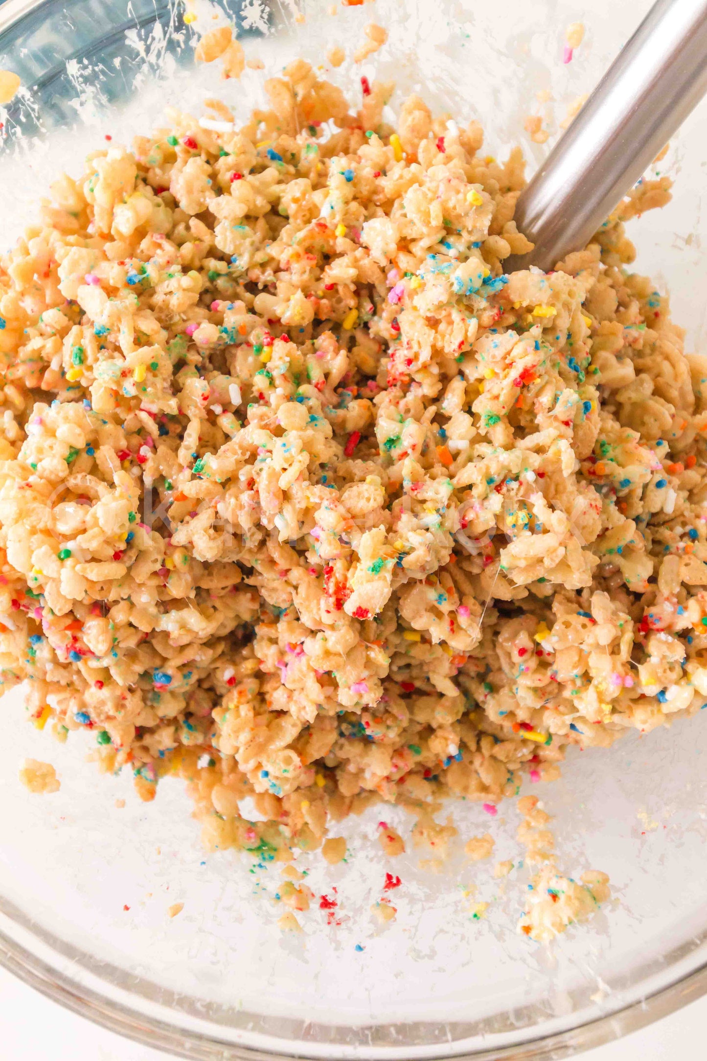 Cake Batter Rice Krispie Treats