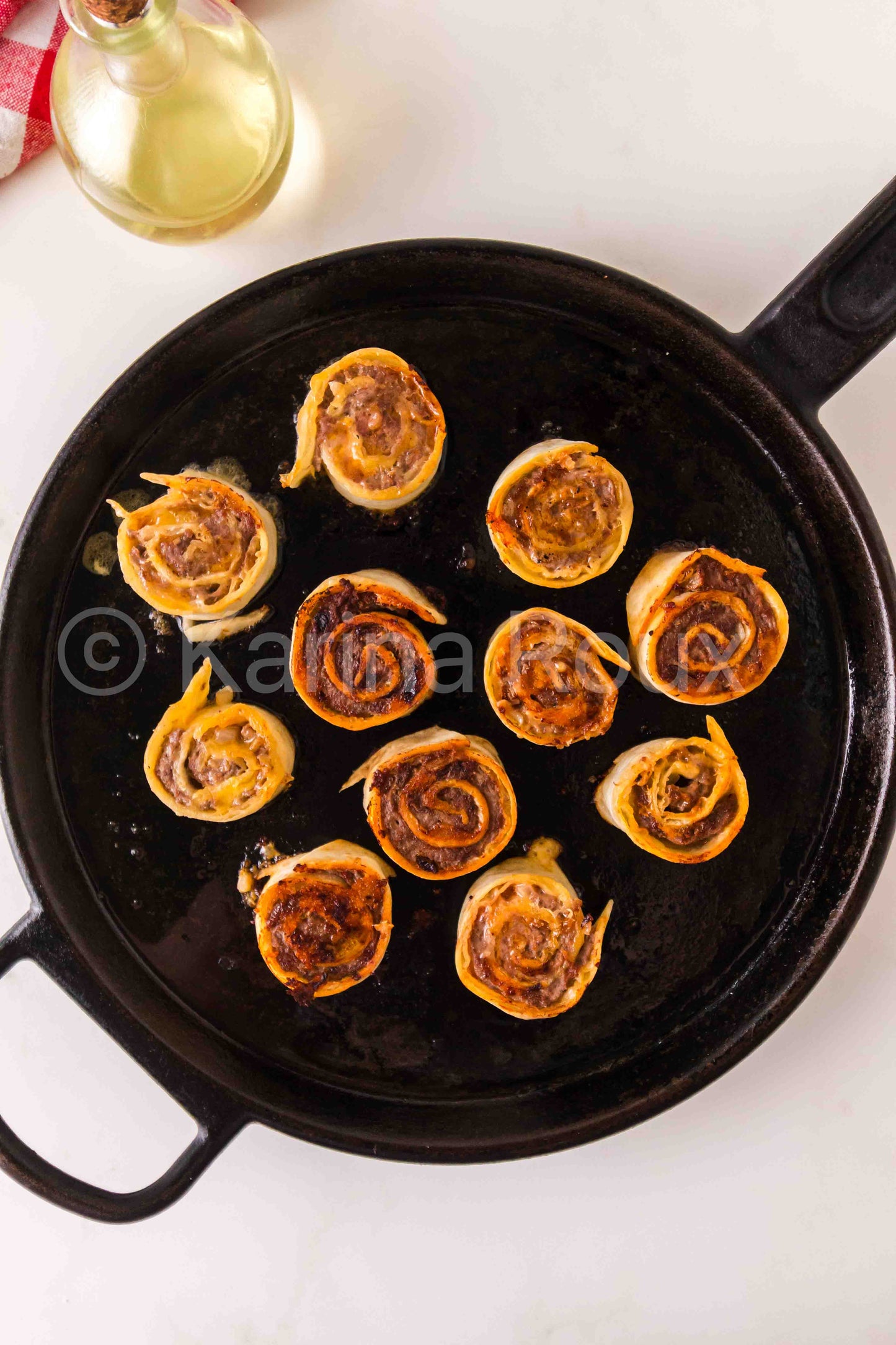 Cheeseburger pinwheels