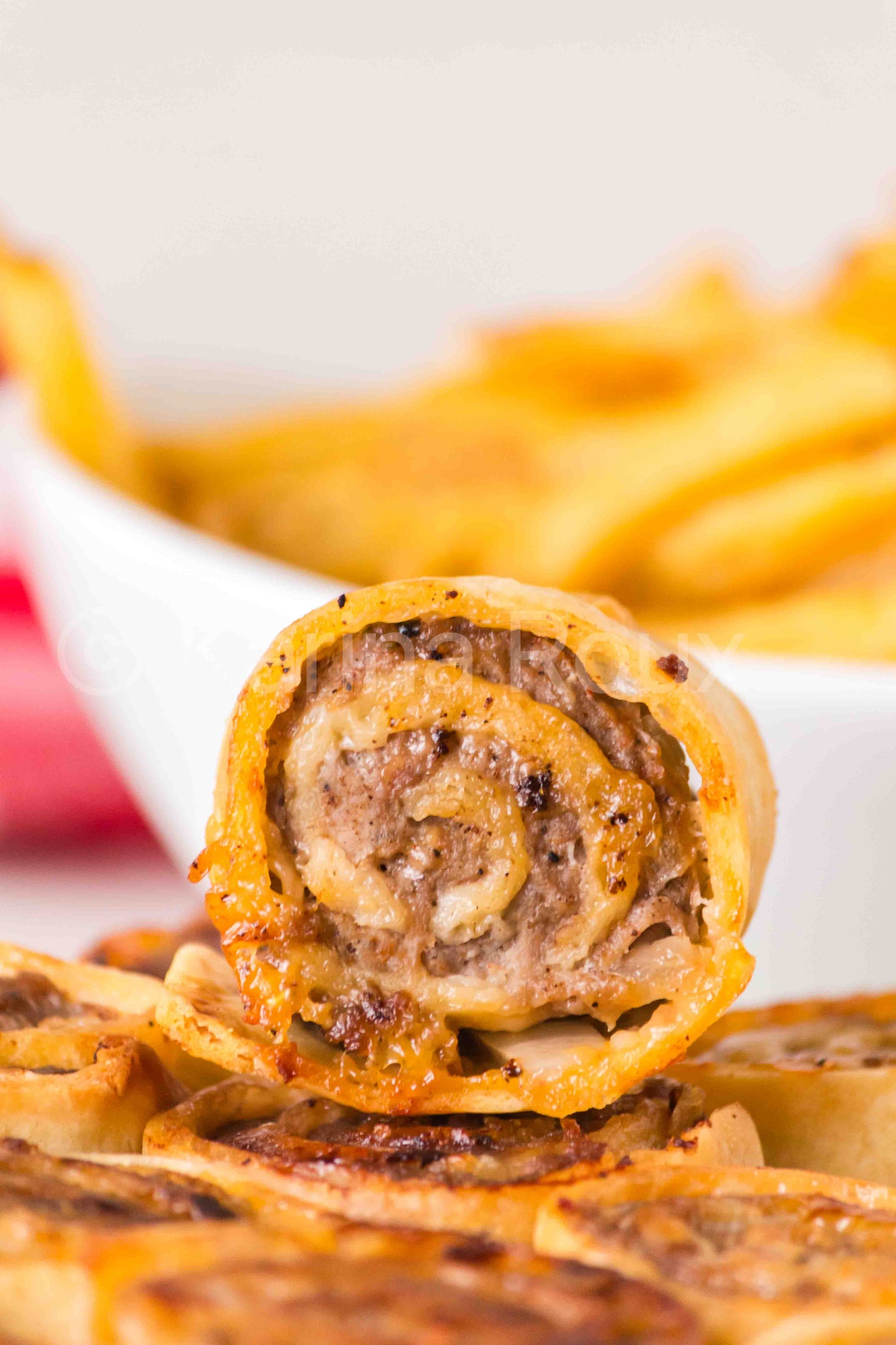 Cheeseburger pinwheels