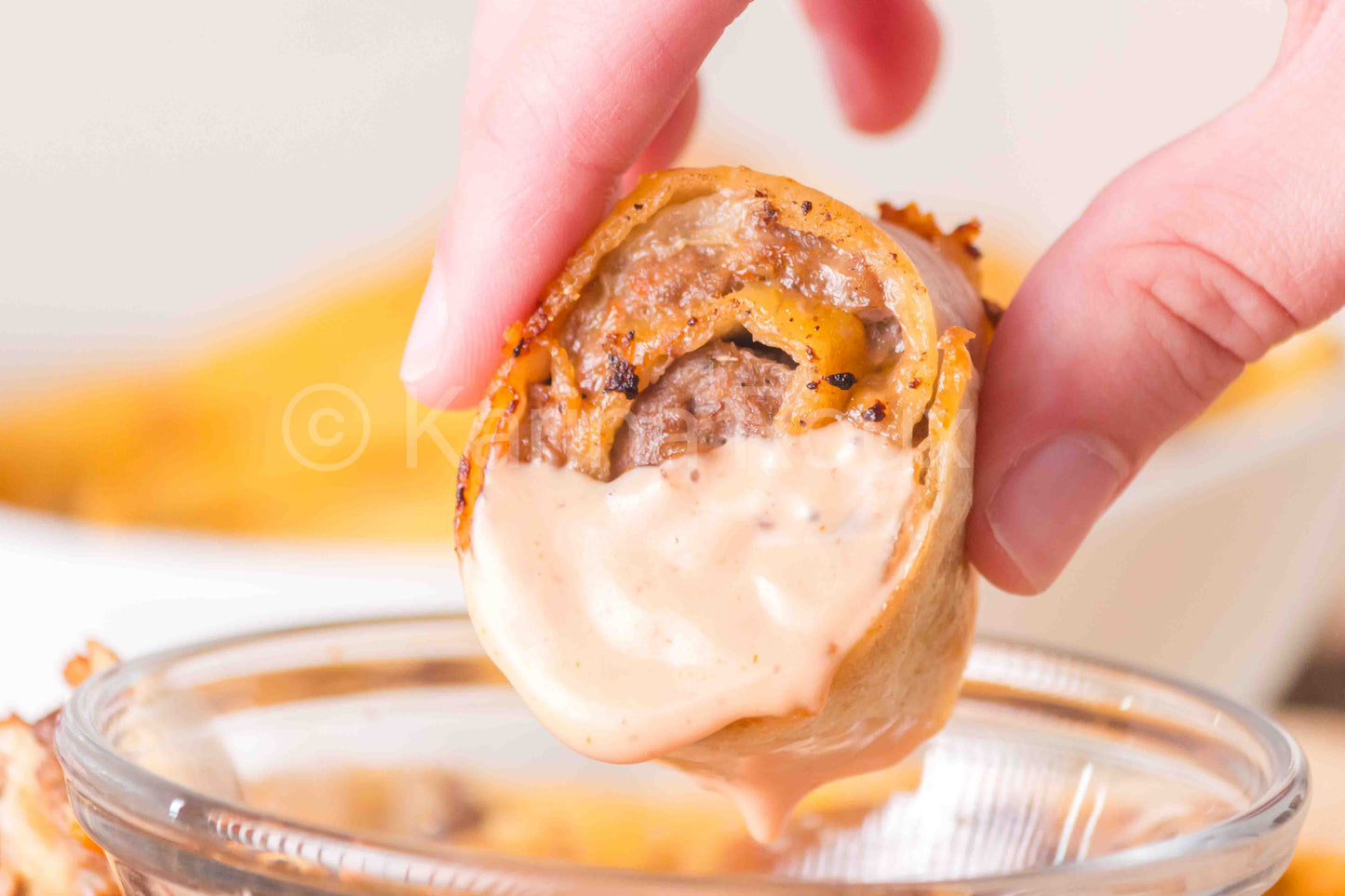 Cheeseburger pinwheels