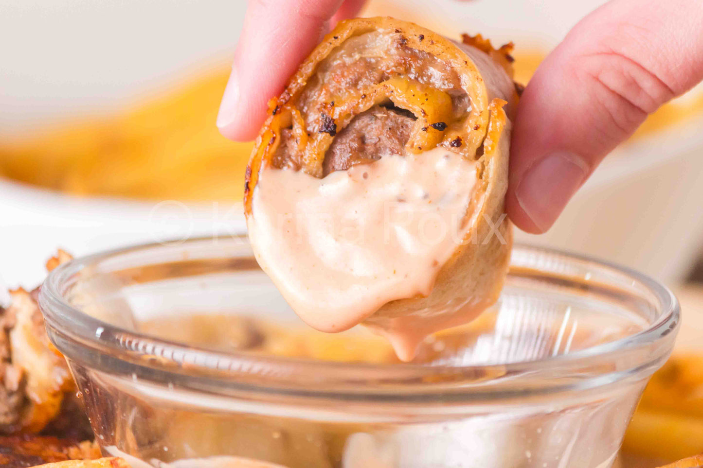 Cheeseburger pinwheels