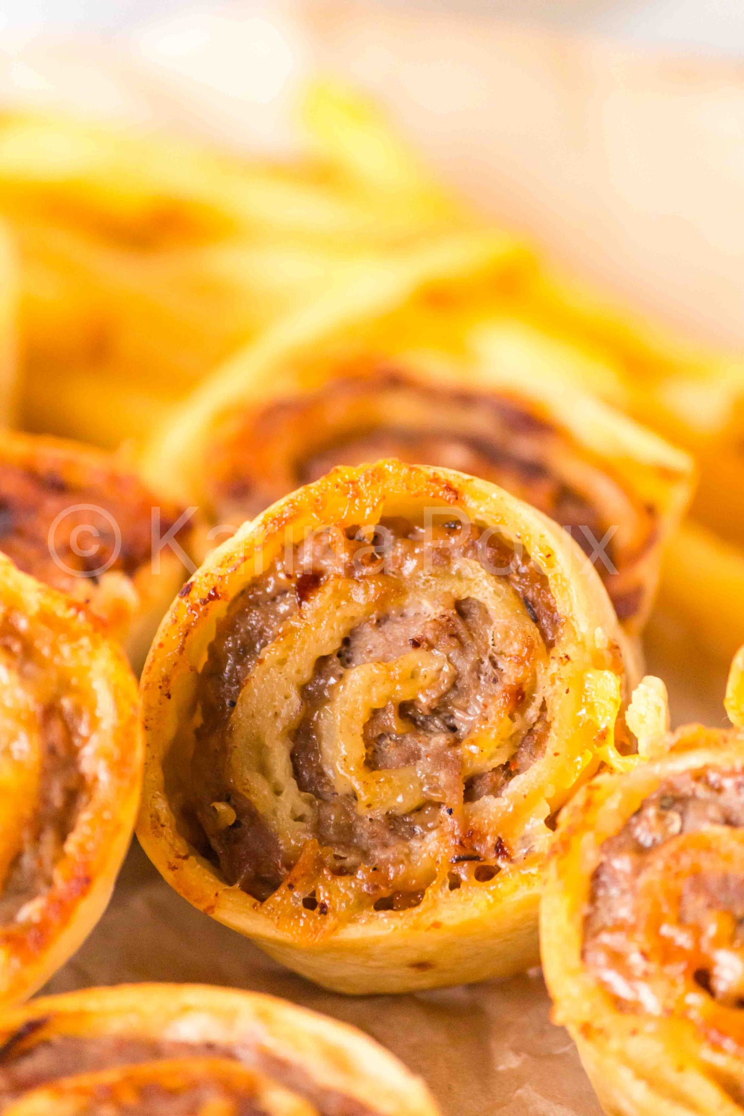 Cheeseburger pinwheels