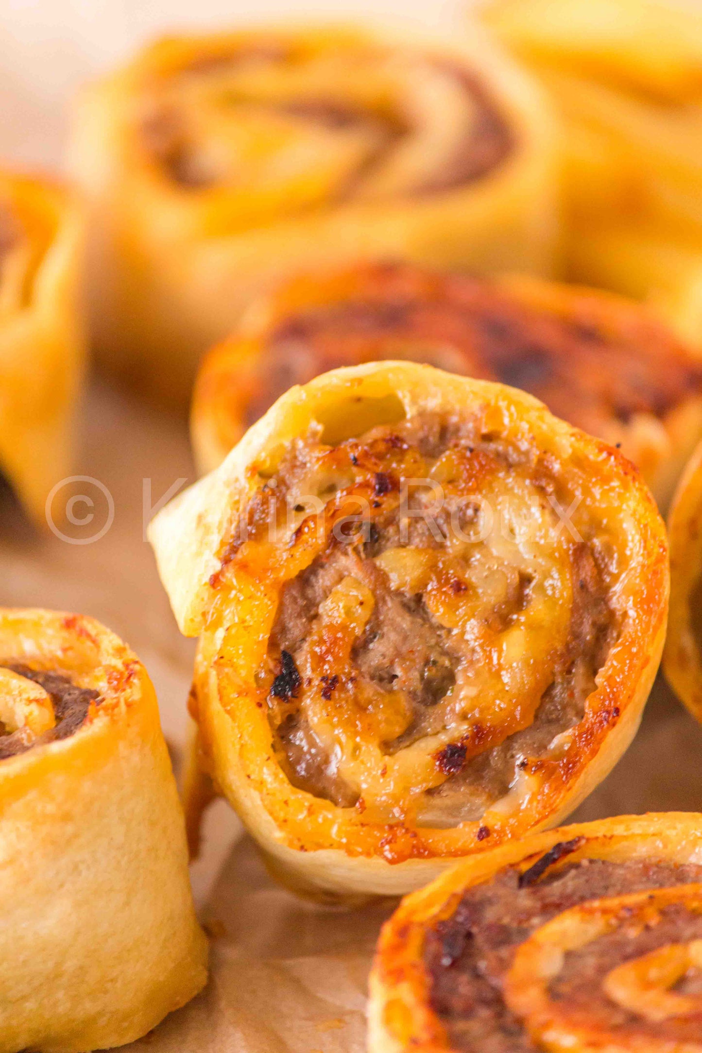 Cheeseburger pinwheels