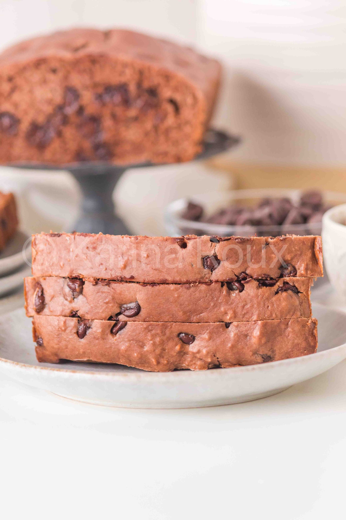 Chocolate Melted Ice Cream Bread