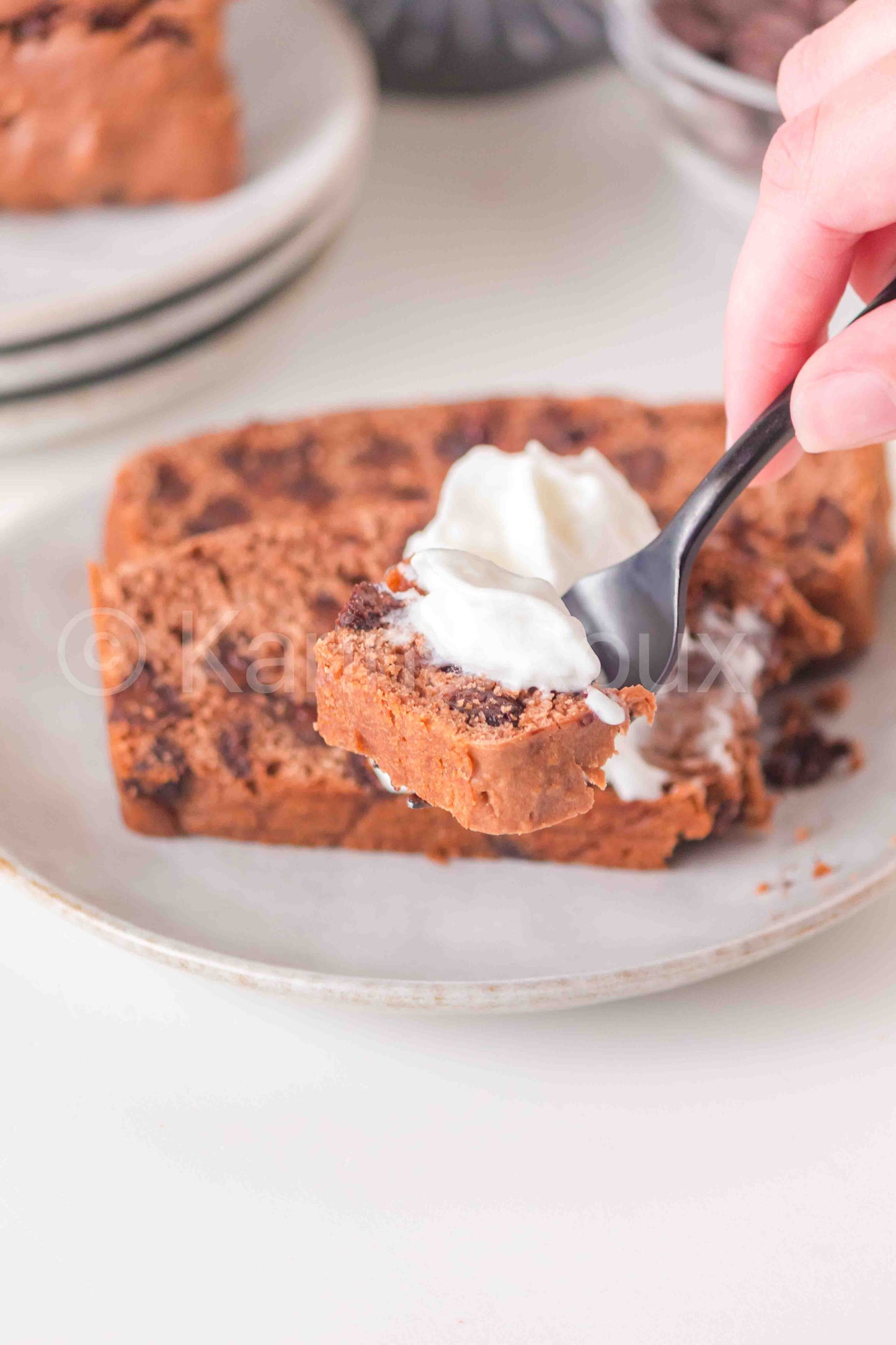 Chocolate Melted Ice Cream Bread