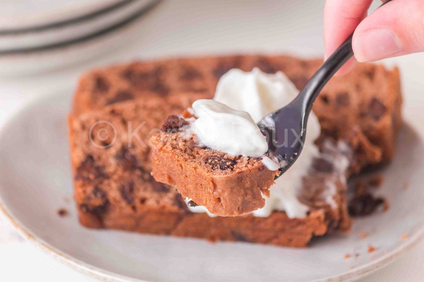 Chocolate Melted Ice Cream Bread
