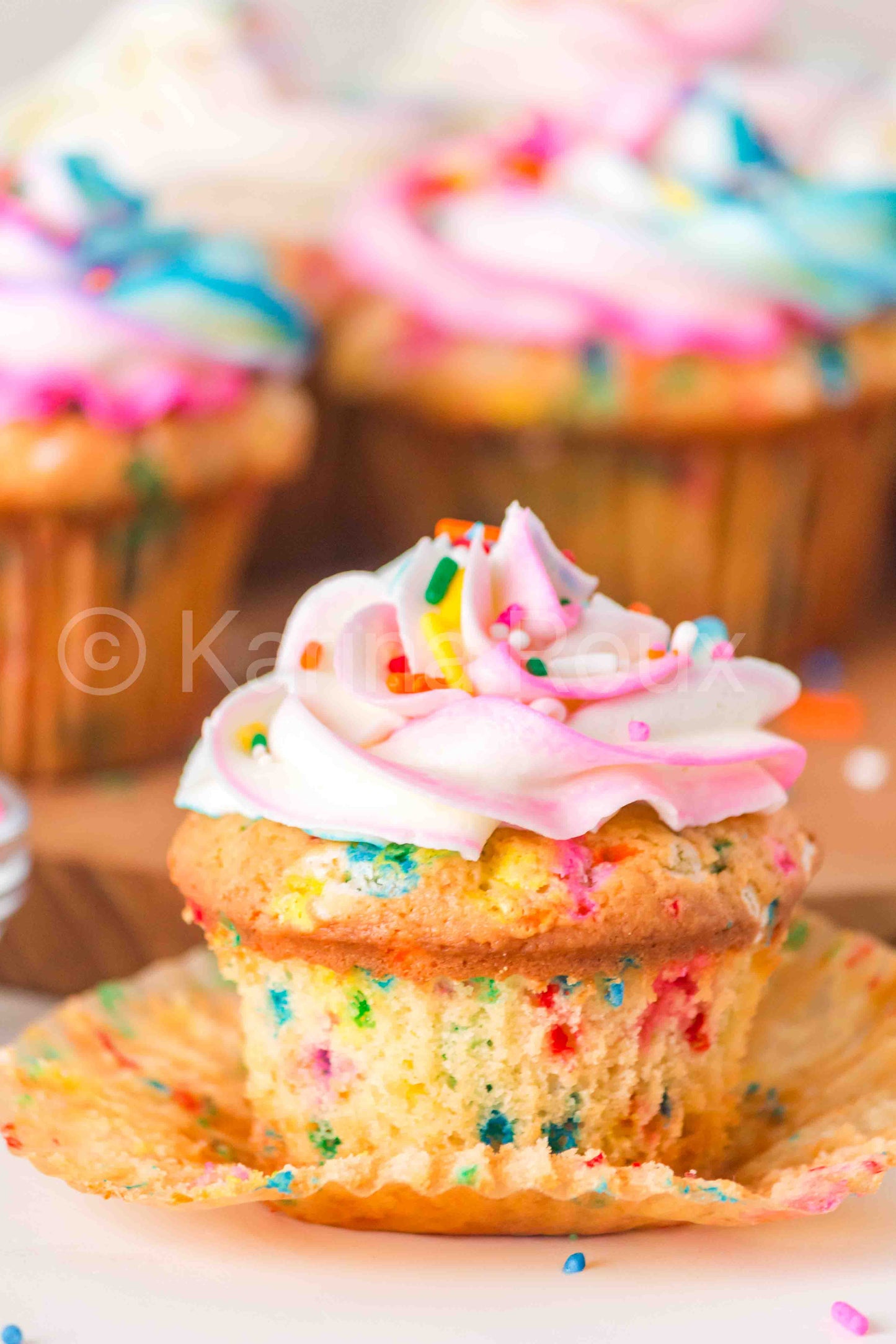 Gender Reveal Funfetti Cupcakes - ONLY 5 sets