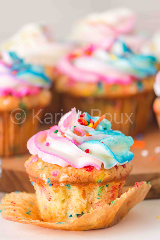 Gender Reveal Funfetti Cupcakes - ONLY 5 sets
