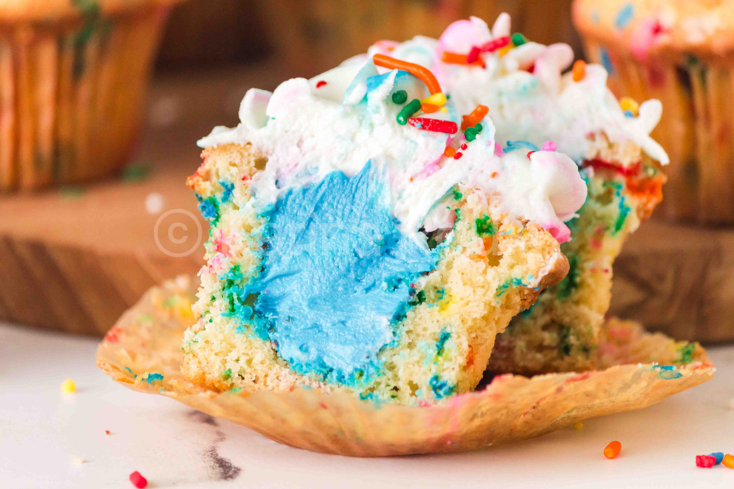 Gender Reveal Funfetti Cupcakes - ONLY 5 sets