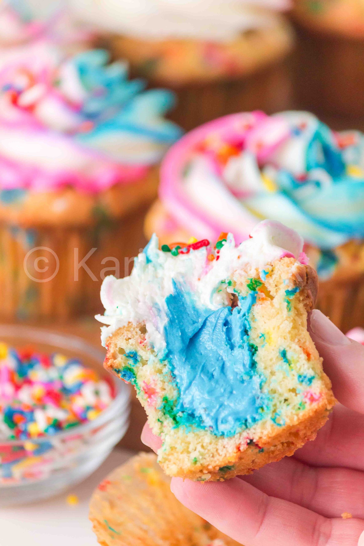 Gender Reveal Funfetti Cupcakes - ONLY 5 sets