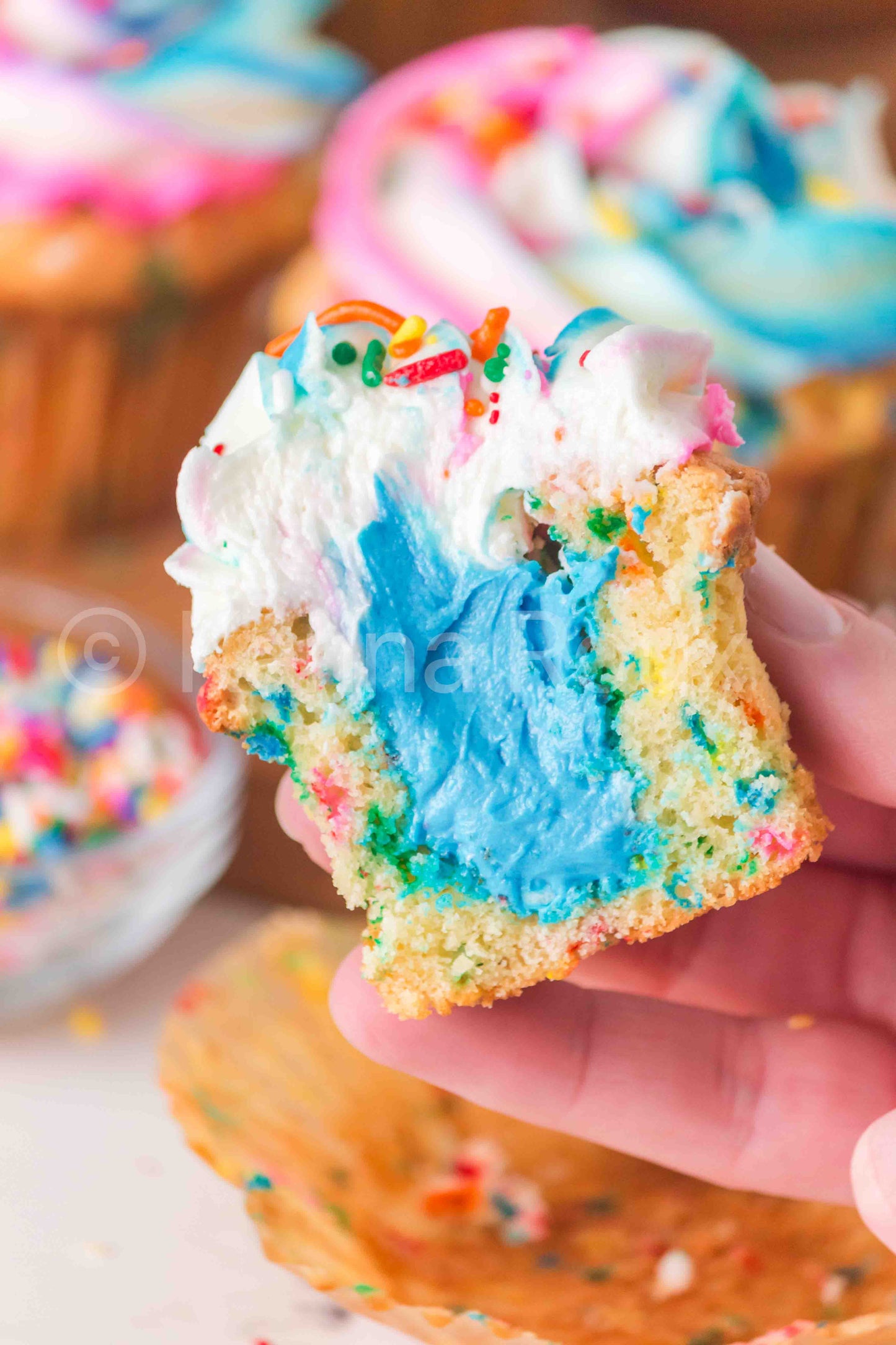 Gender Reveal Funfetti Cupcakes - ONLY 5 sets