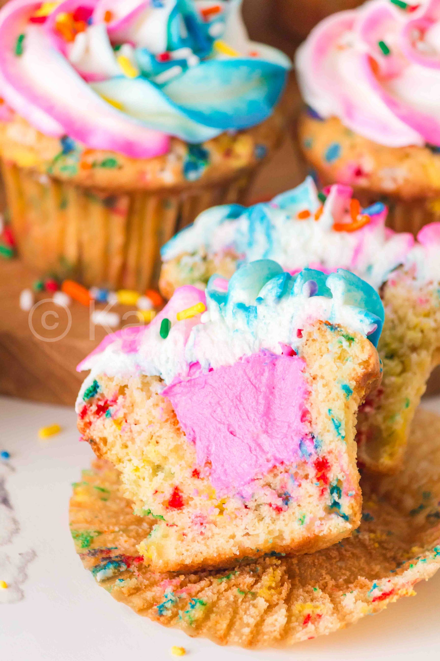 Gender Reveal Funfetti Cupcakes - ONLY 5 sets