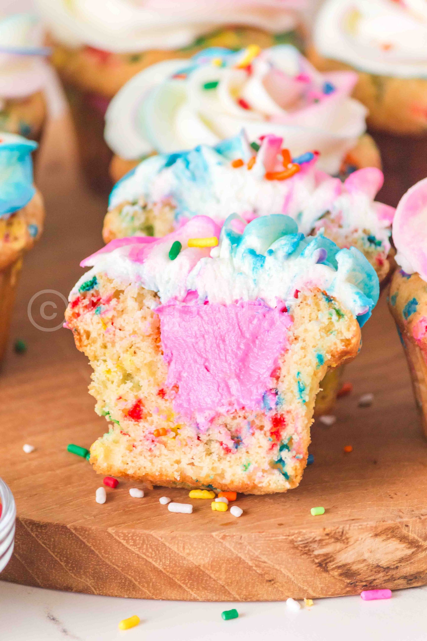 Gender Reveal Funfetti Cupcakes - ONLY 5 sets