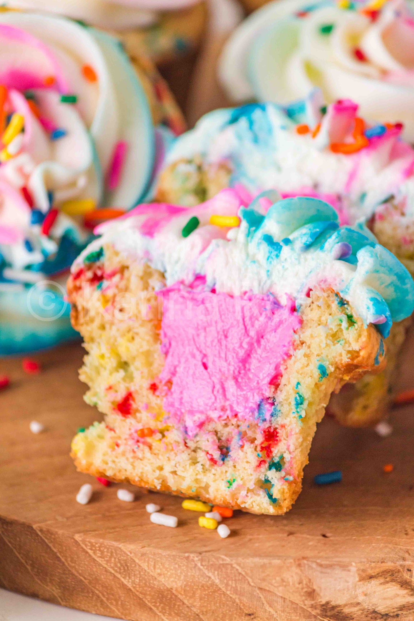 Gender Reveal Funfetti Cupcakes - ONLY 5 sets