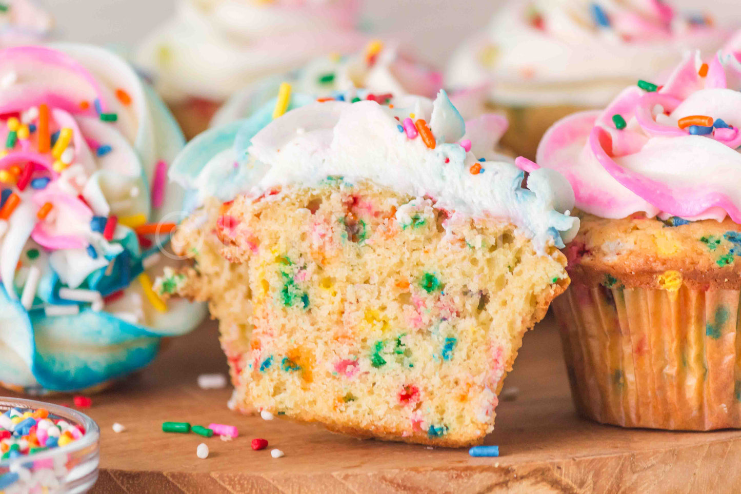 Gender Reveal Funfetti Cupcakes - ONLY 5 sets