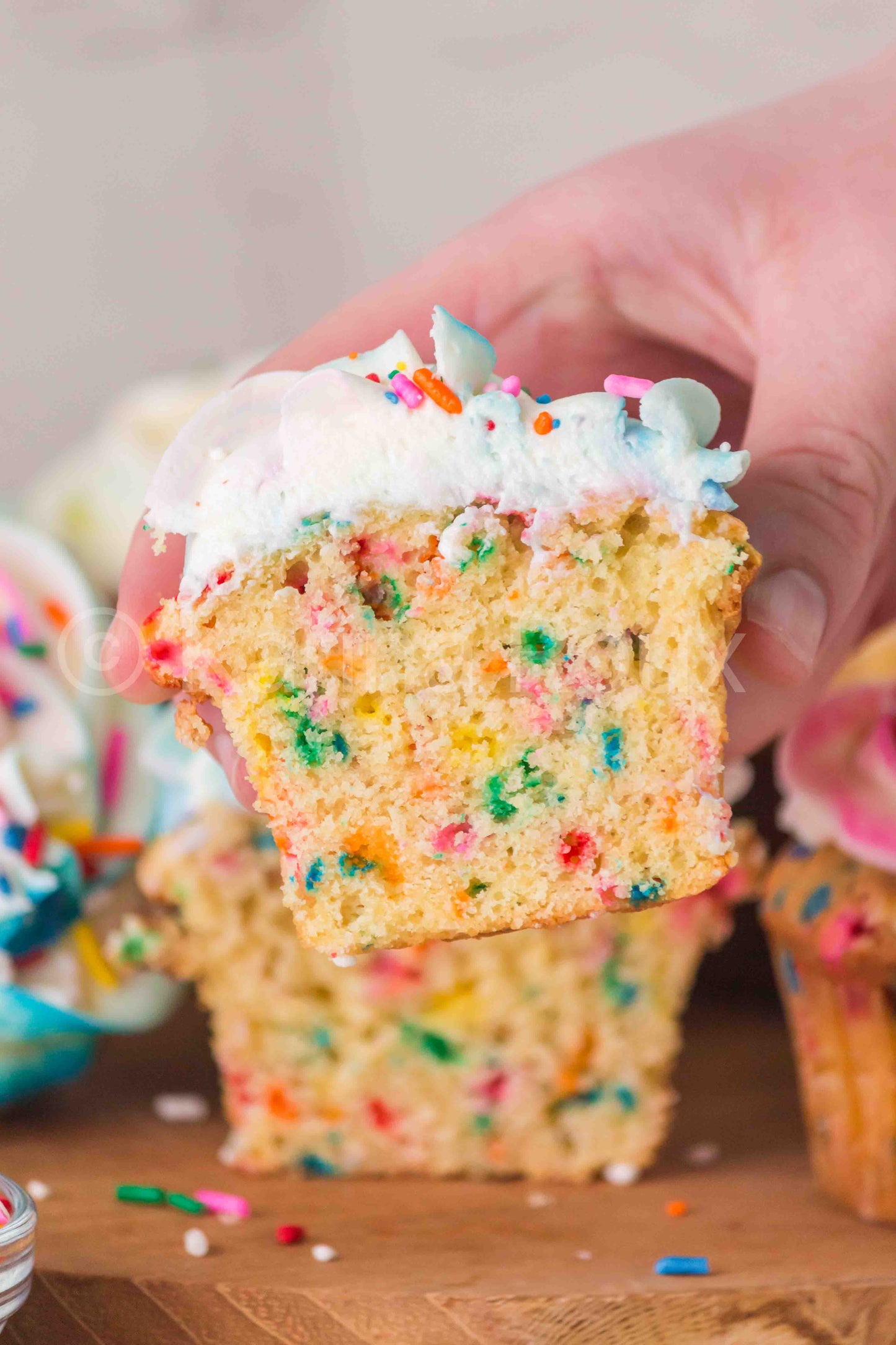 Gender Reveal Funfetti Cupcakes - ONLY 5 sets