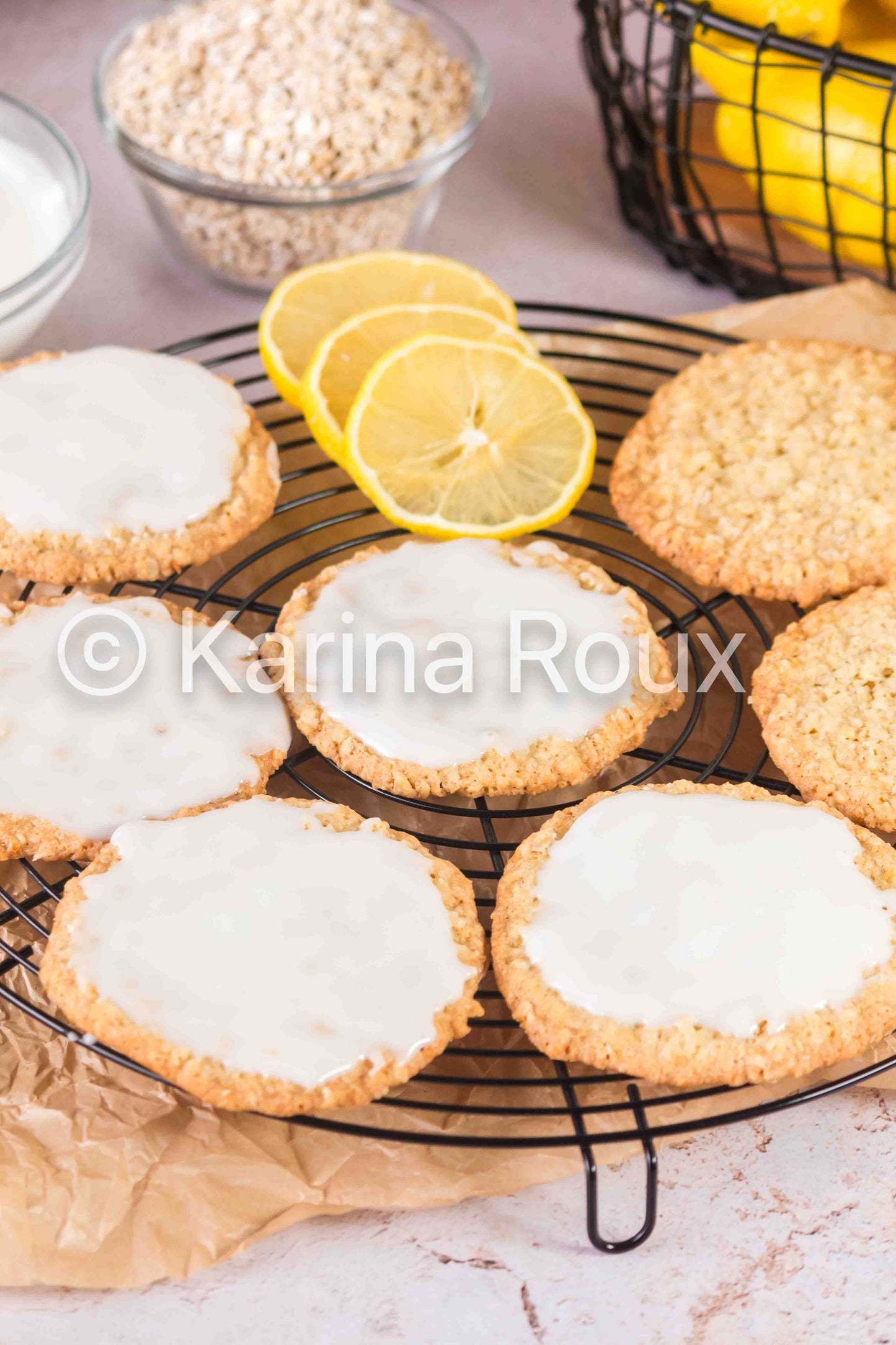 Lemon Oatmeal Cookies (5 sets)