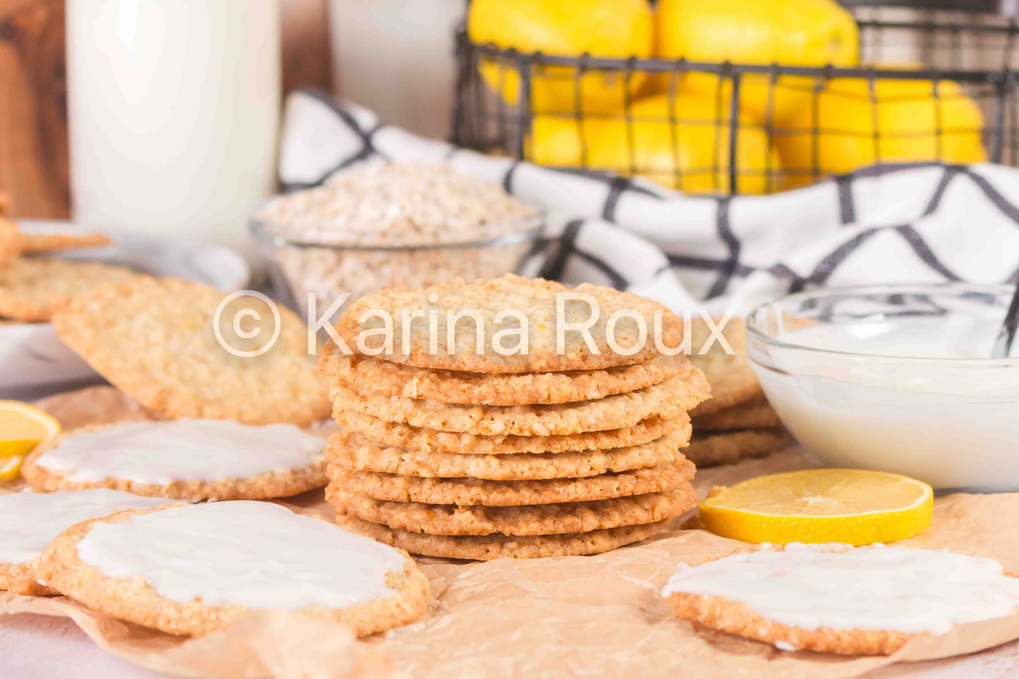 Lemon Oatmeal Cookies (5 sets)