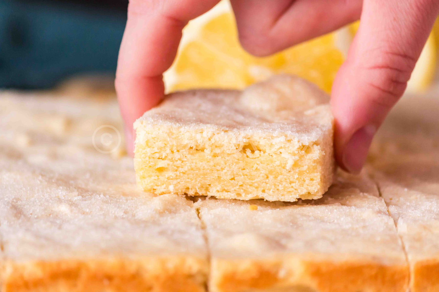 Lemon Sugar Cookie Bar