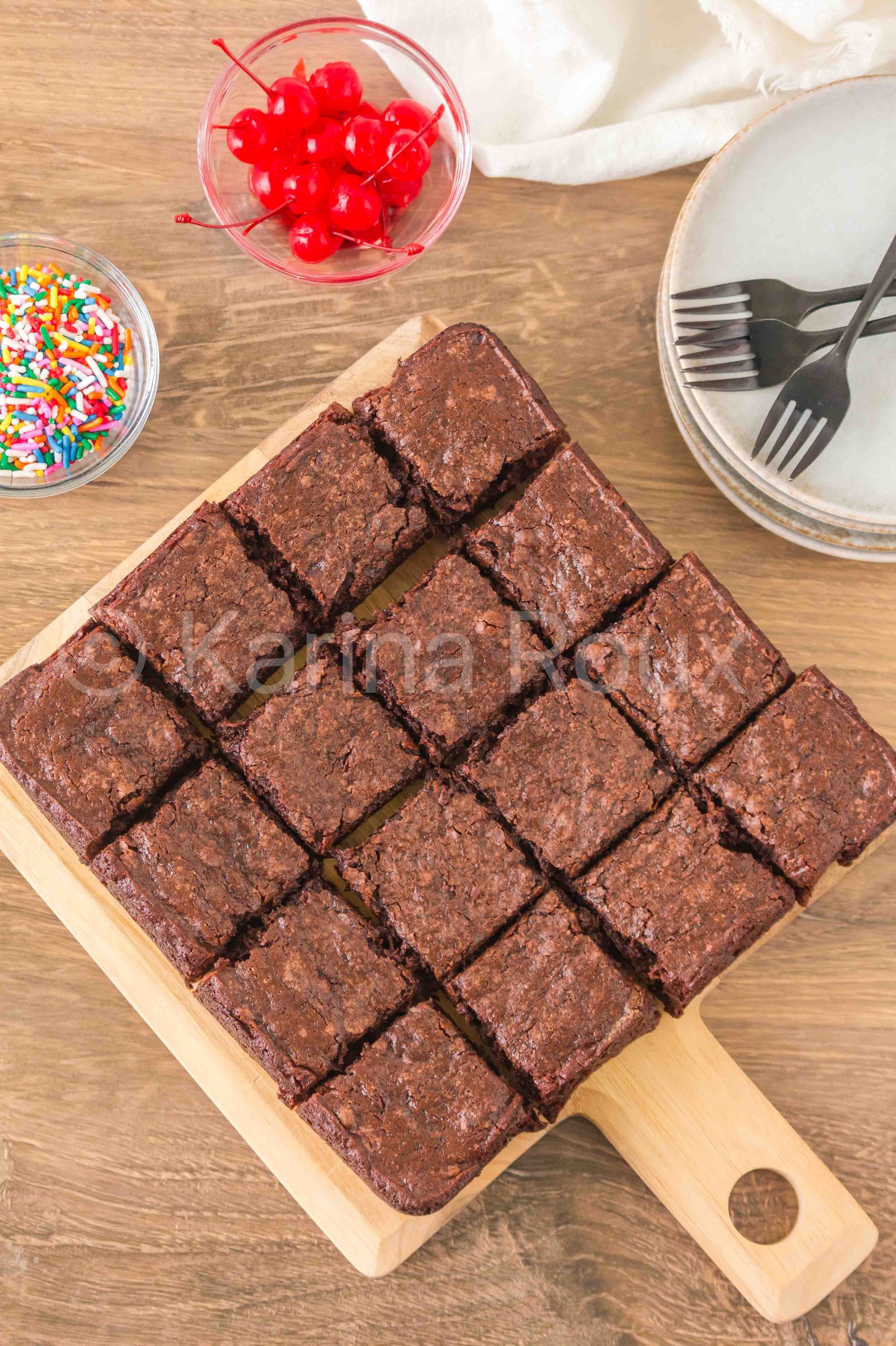 Melted Ice Cream Brownies