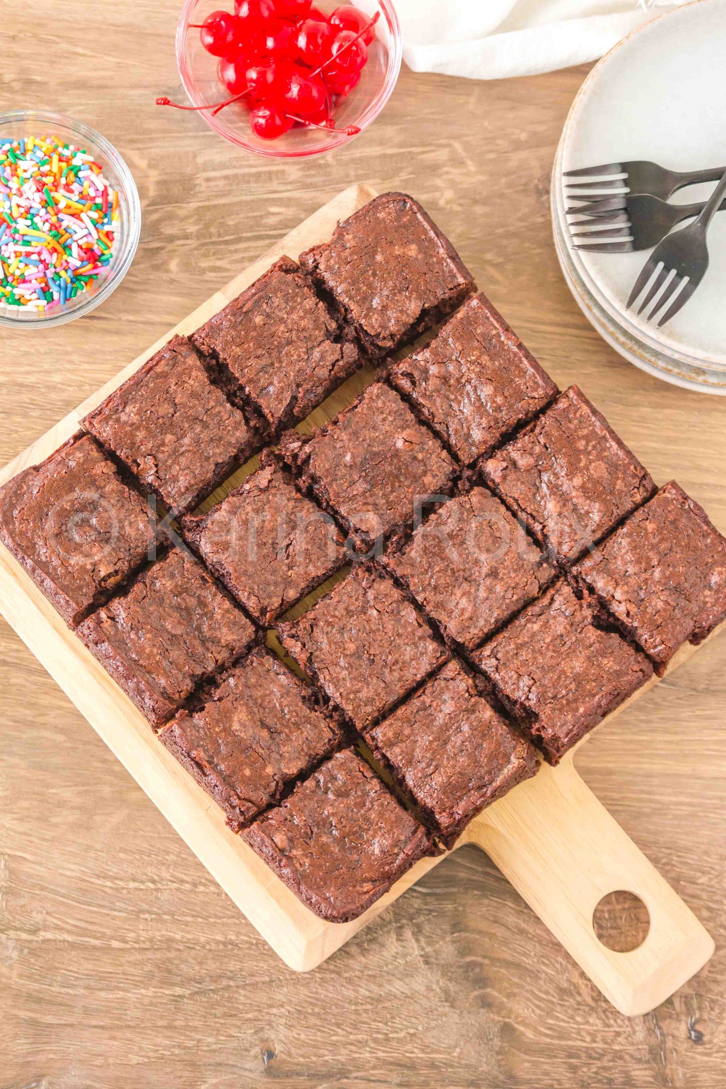 Melted Ice Cream Brownies