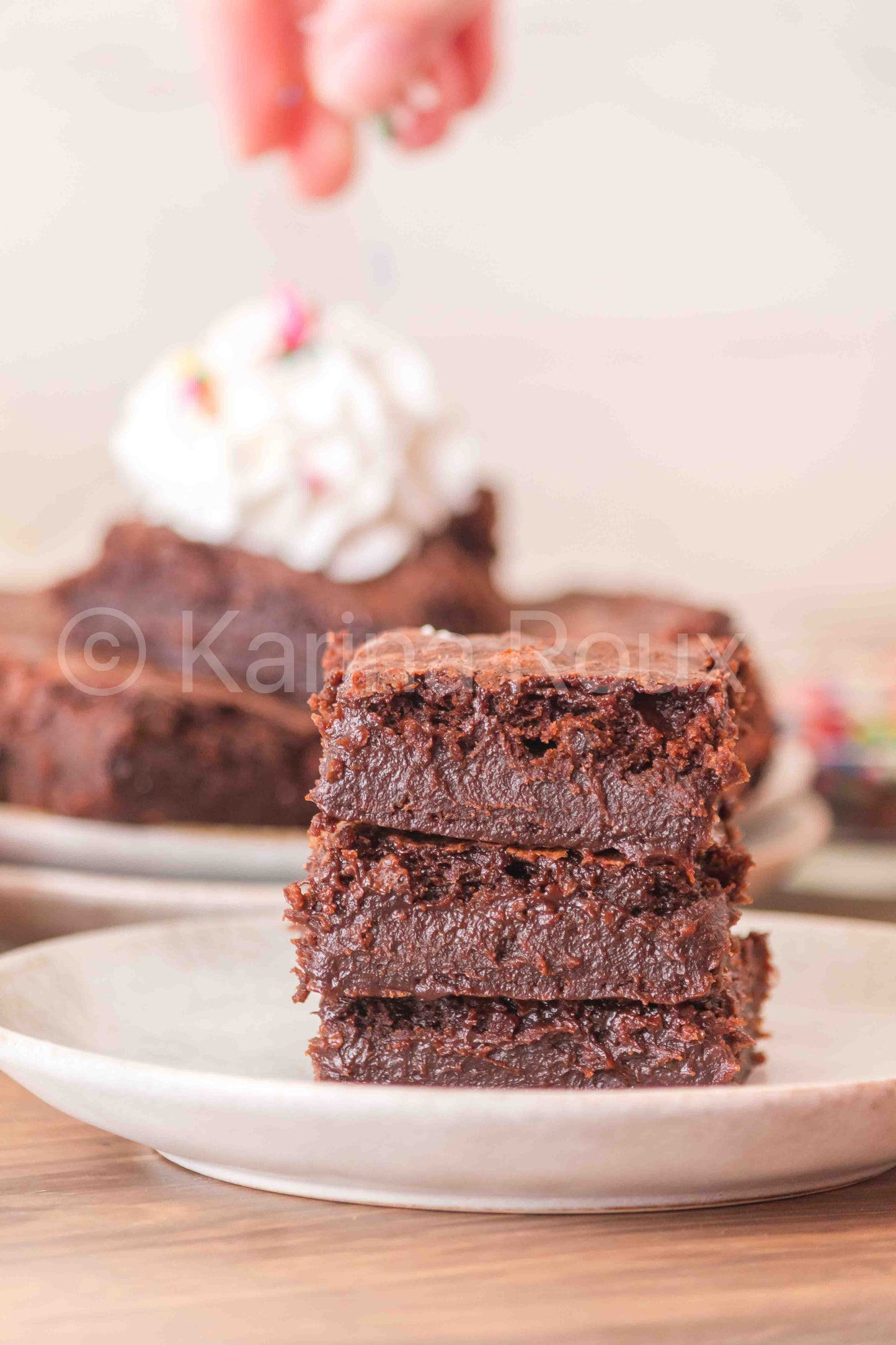 Melted Ice Cream Brownies