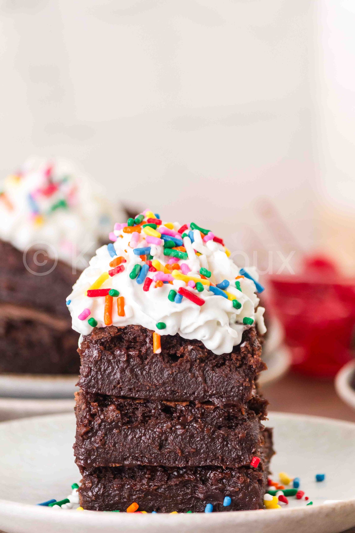 Melted Ice Cream Brownies