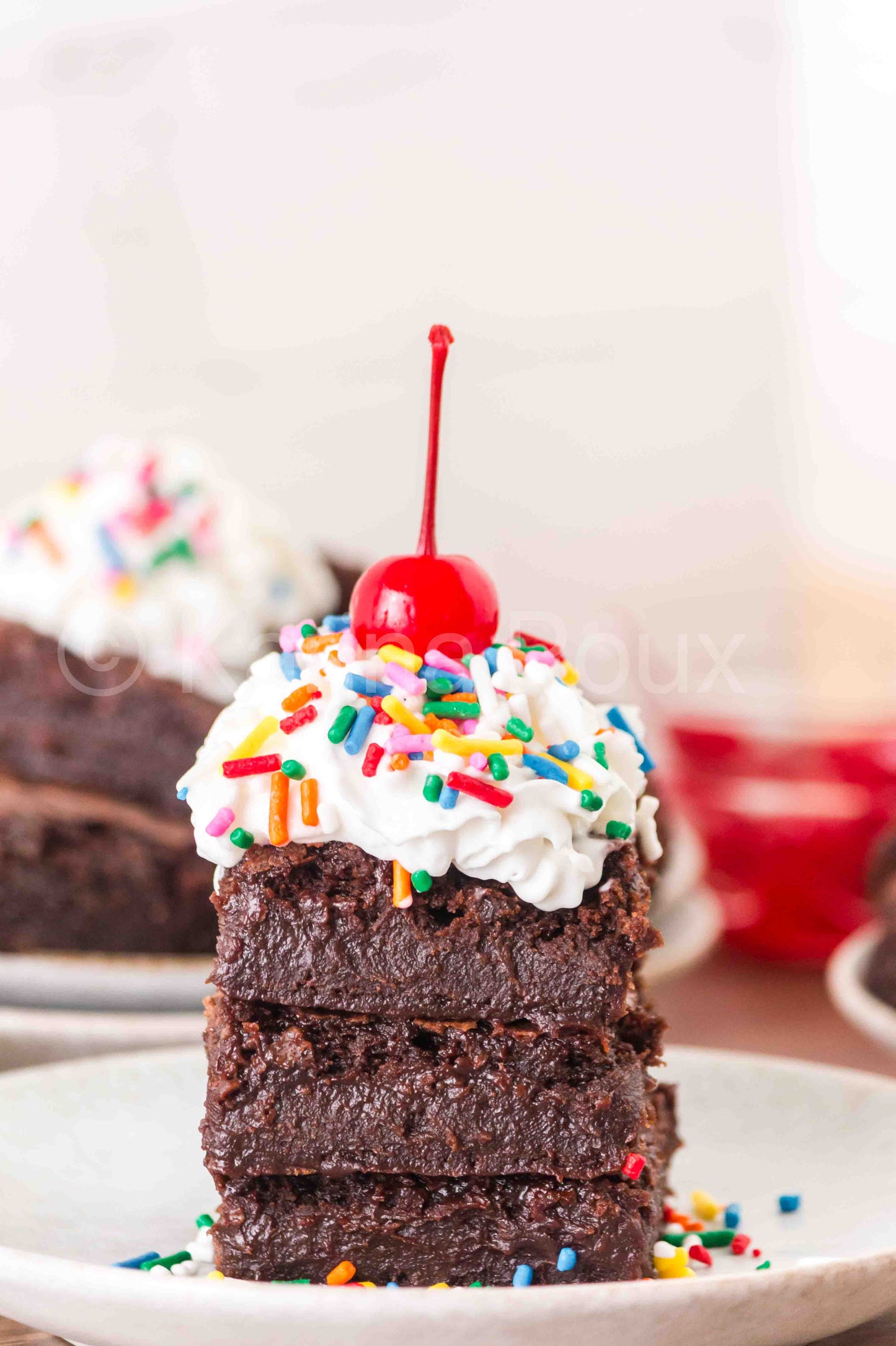 Melted Ice Cream Brownies