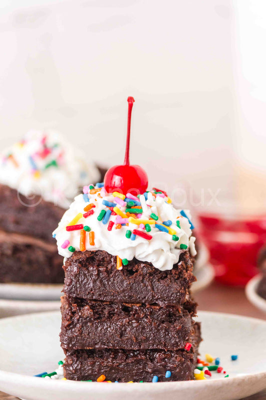Melted Ice Cream Brownies