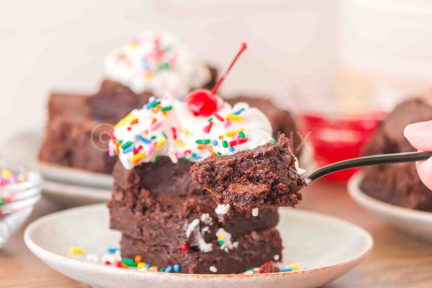 Melted Ice Cream Brownies