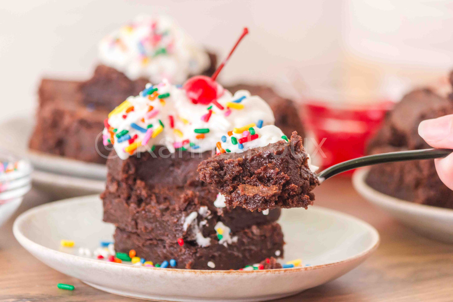 Melted Ice Cream Brownies