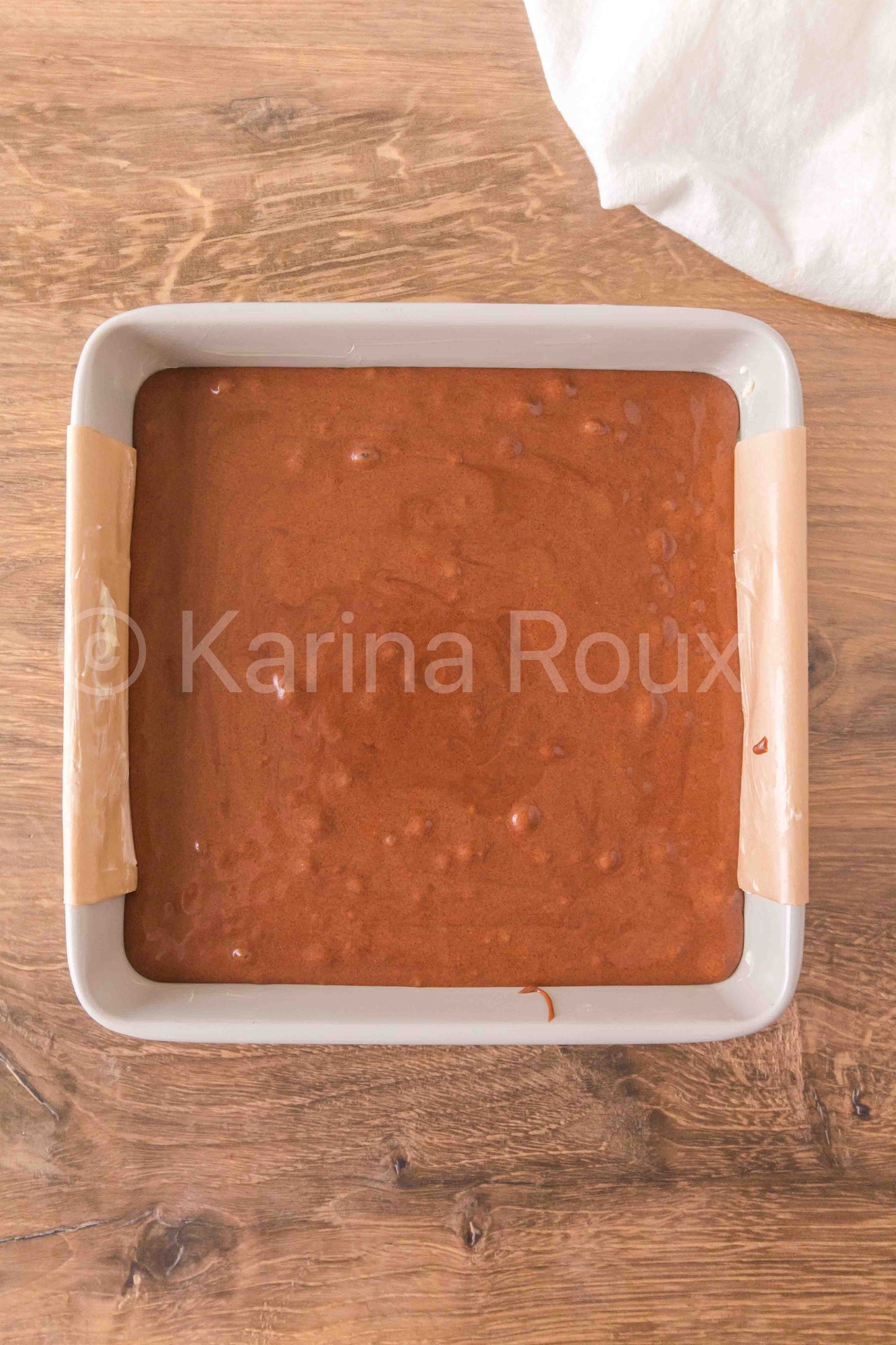 Melted Ice Cream Brownies