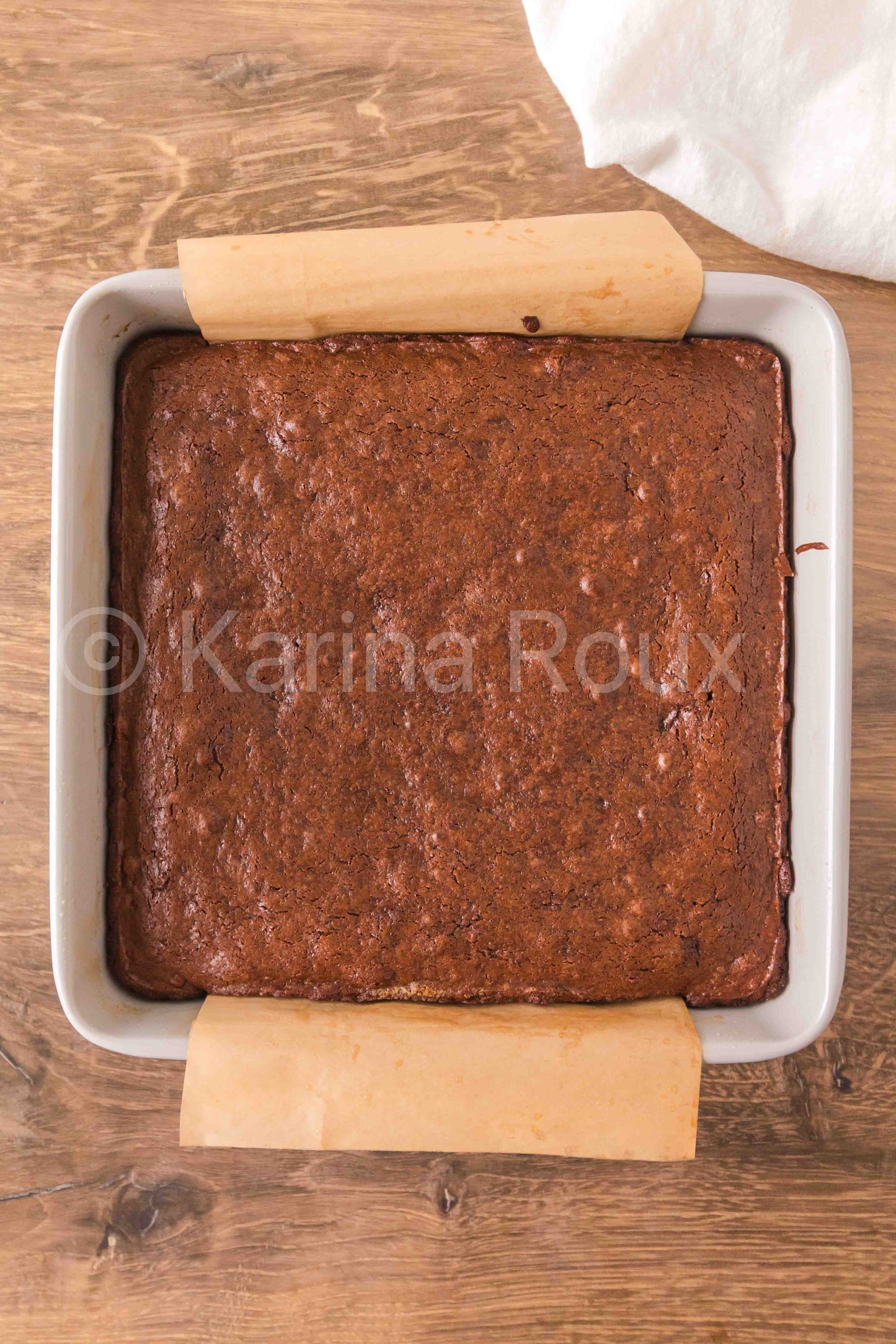 Melted Ice Cream Brownies