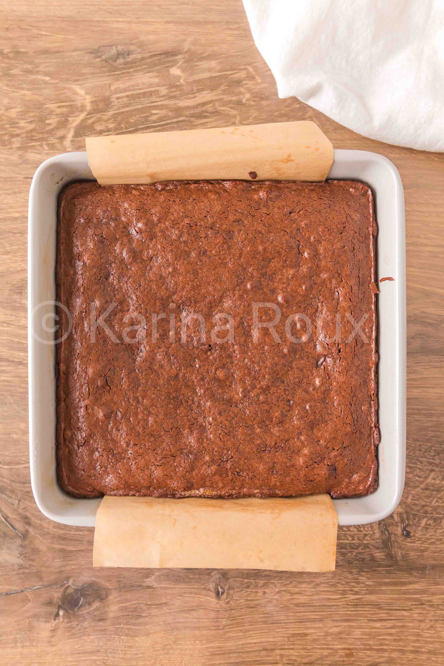 Melted Ice Cream Brownies