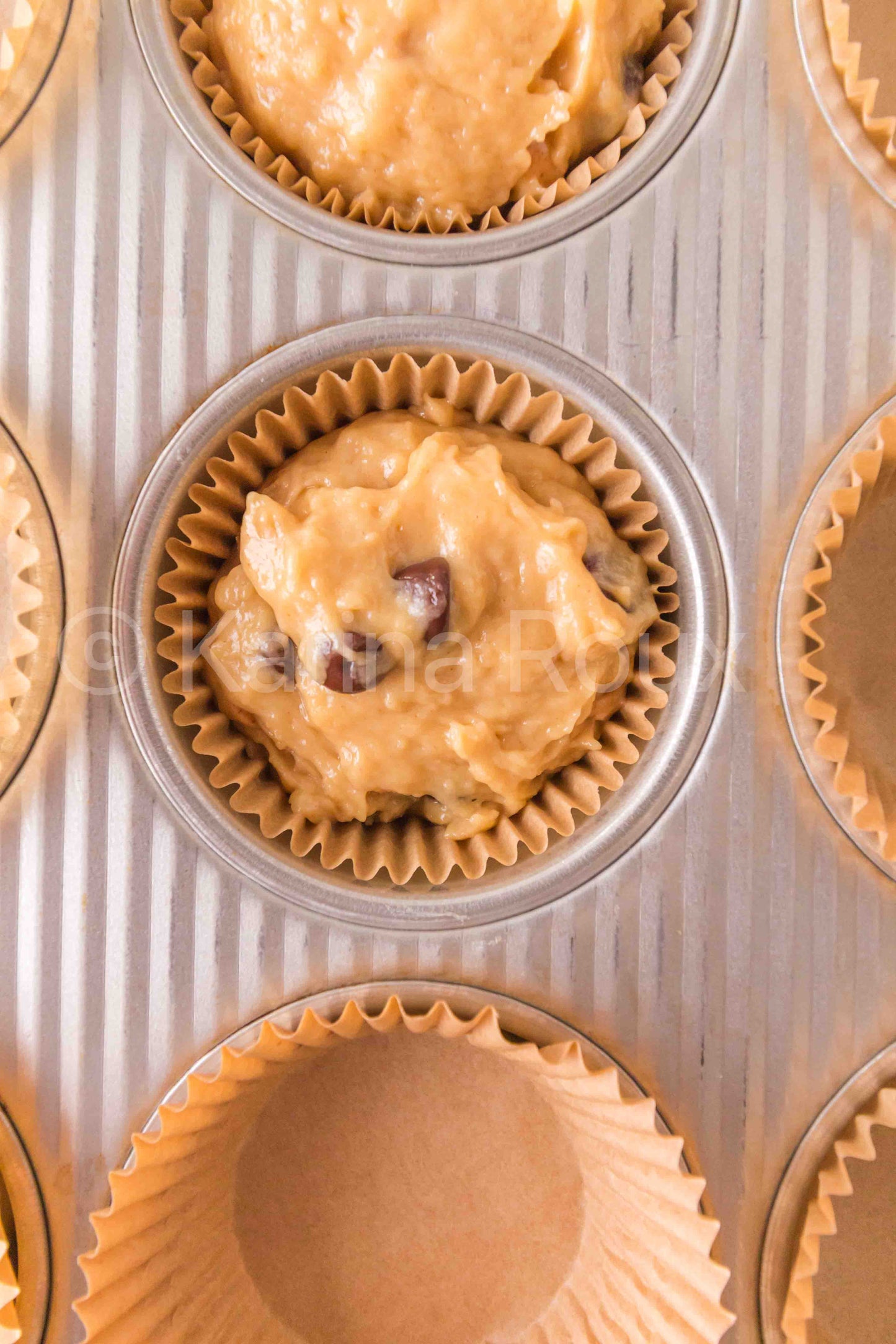 Peanut Butter Chocolate Chip Muffins (4 sets)