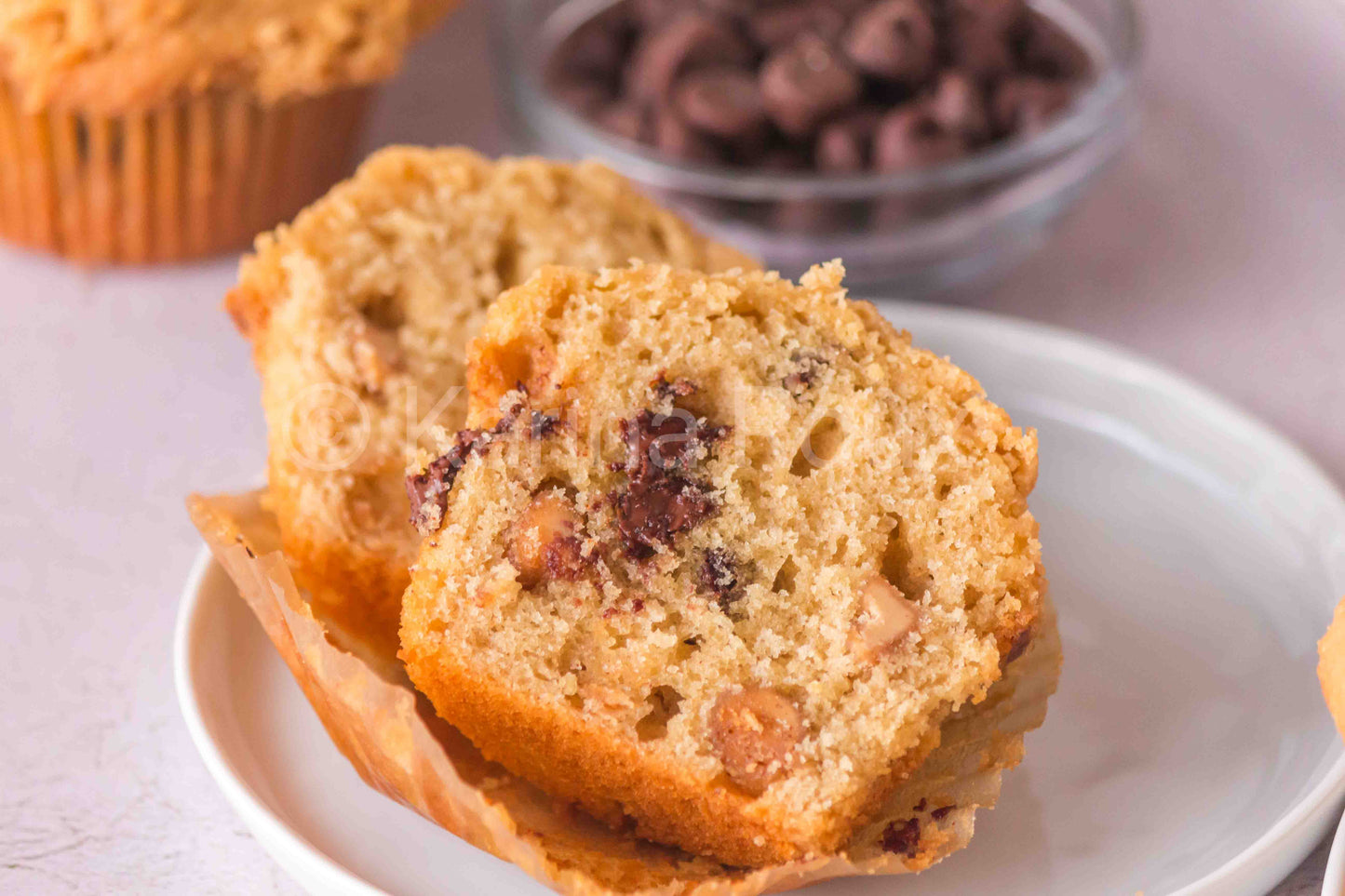 Peanut Butter Chocolate Chip Muffins (4 sets)