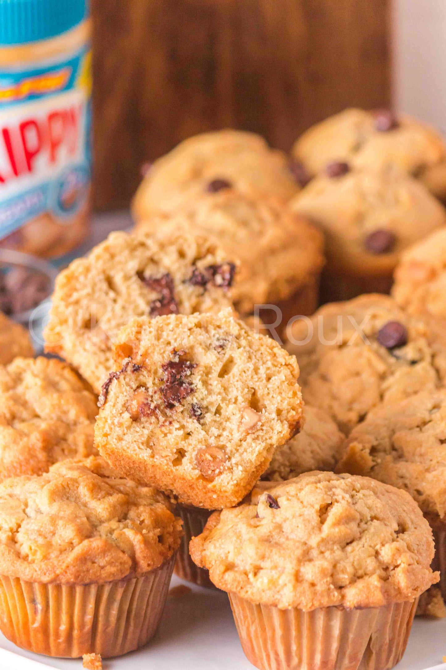Peanut Butter Chocolate Chip Muffins (4 sets)