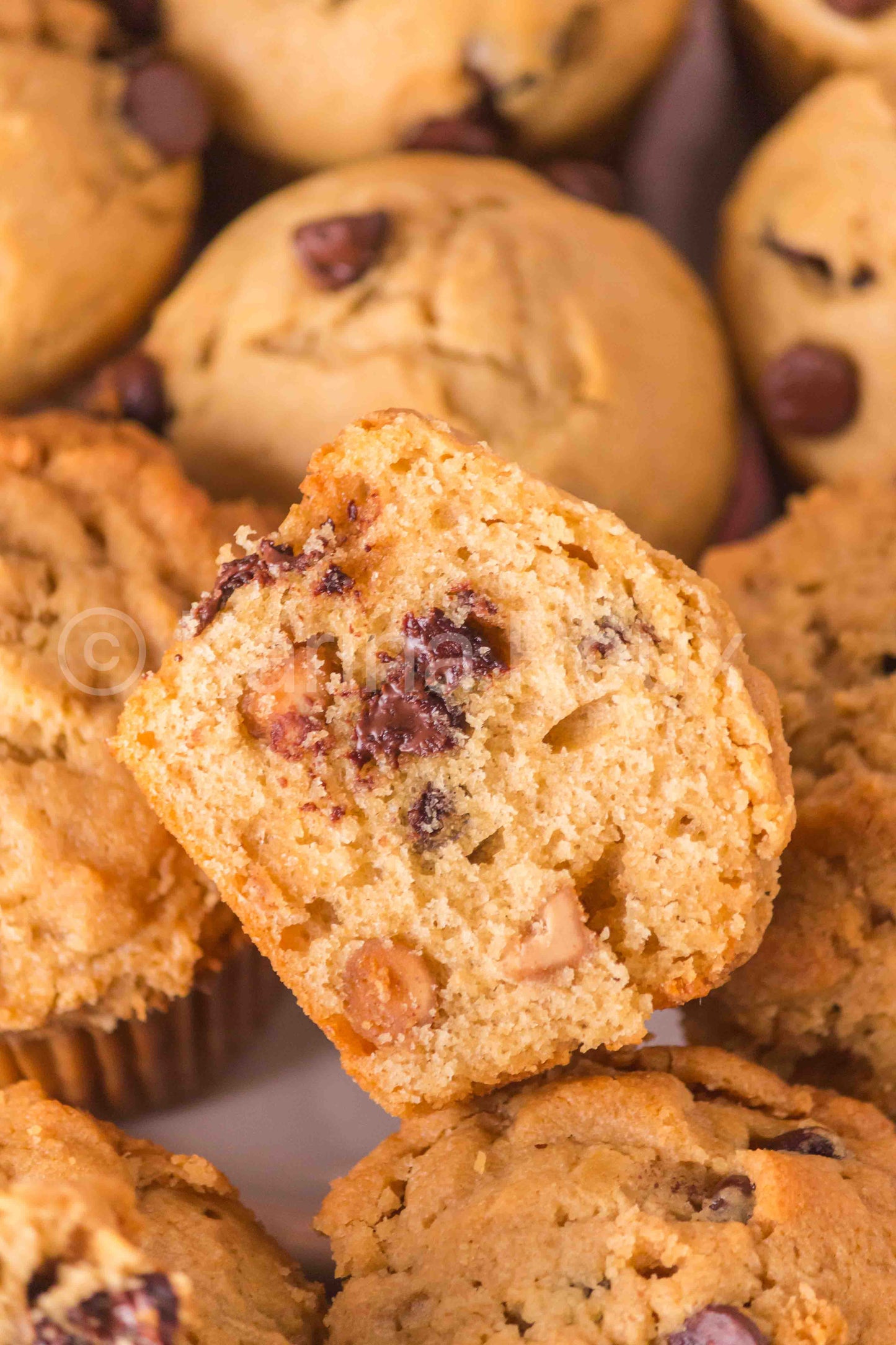 Peanut Butter Chocolate Chip Muffins (4 sets)