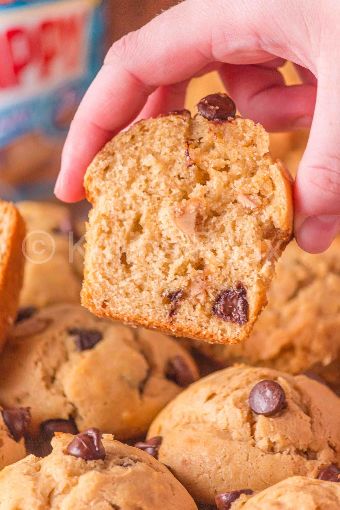 Peanut Butter Chocolate Chip Muffins (4 sets)