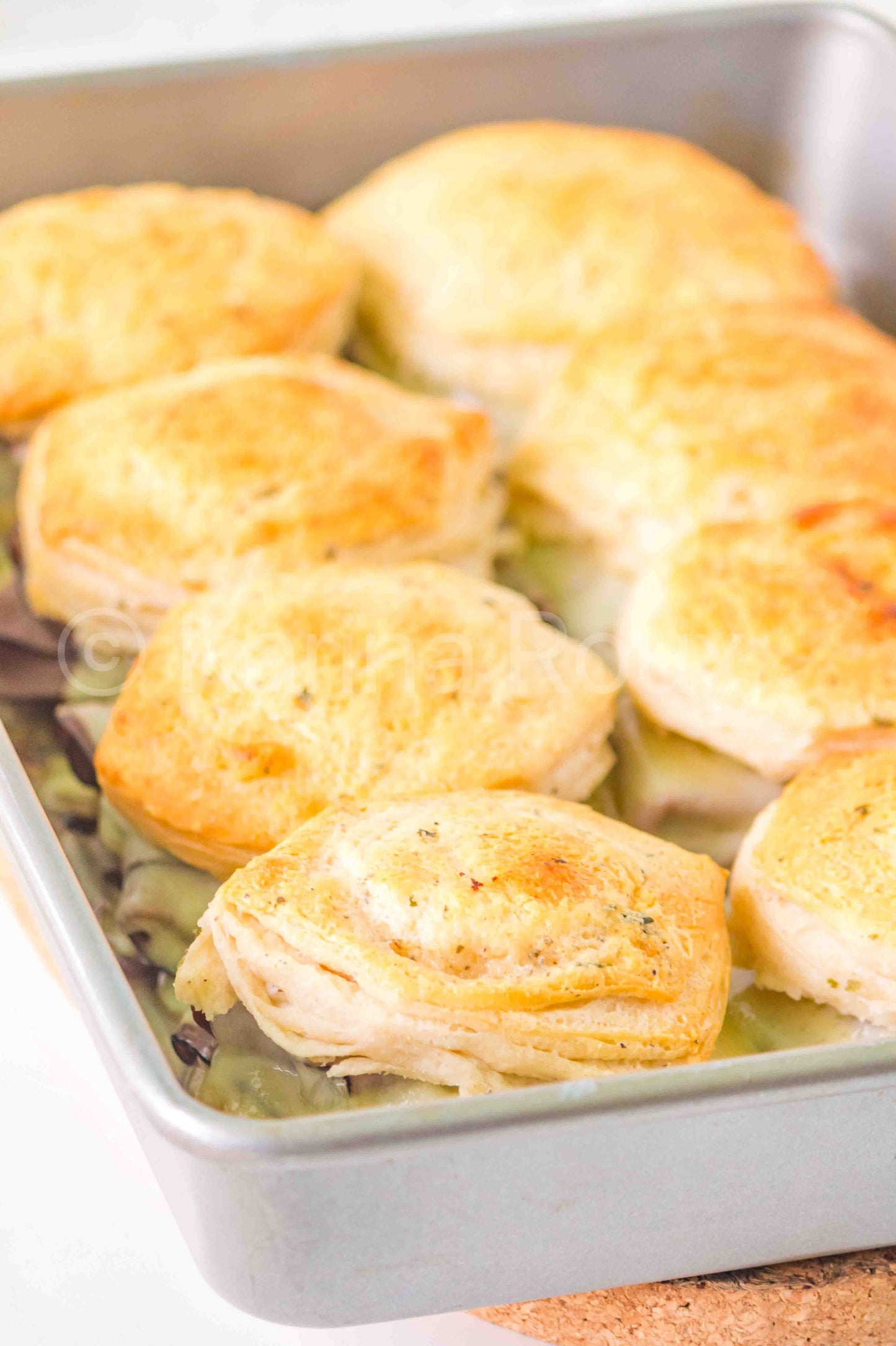 Roast beef biscuit bake sliders