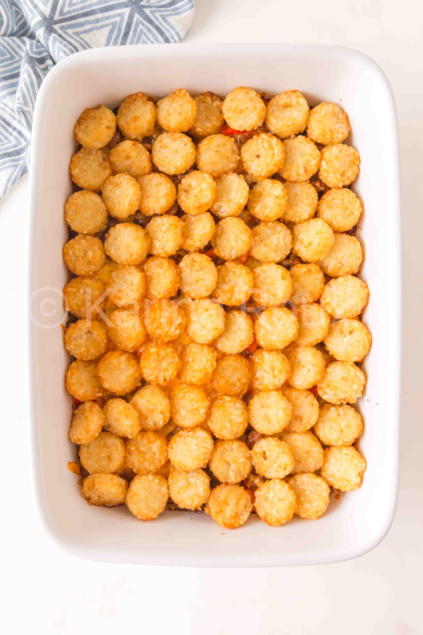 Sloppy Joe Tater Tot Casserole