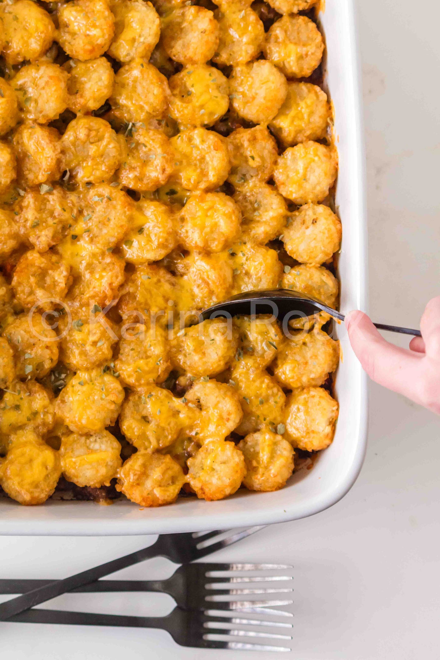 Sloppy Joe Tater Tot Casserole
