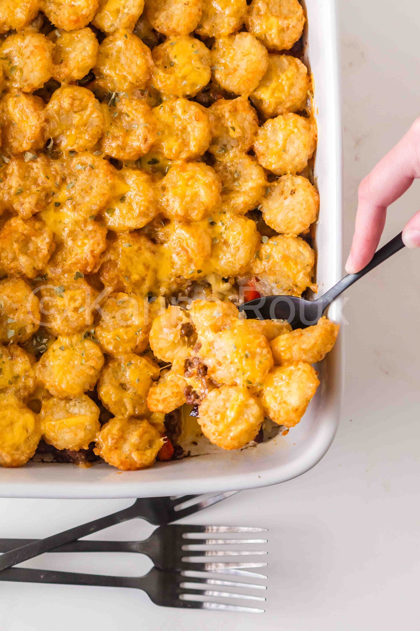 Sloppy Joe Tater Tot Casserole